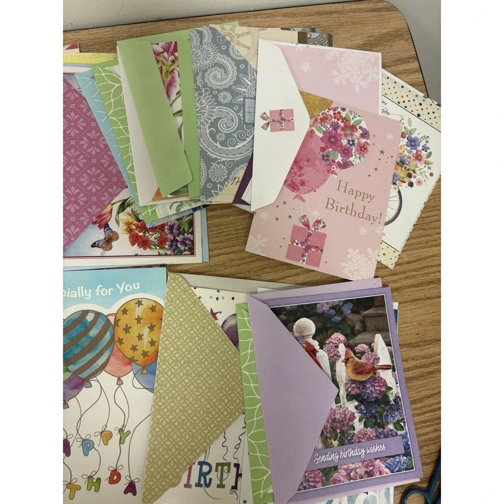 52 Birthday Cards With Envelopes All Different Themes See Photos